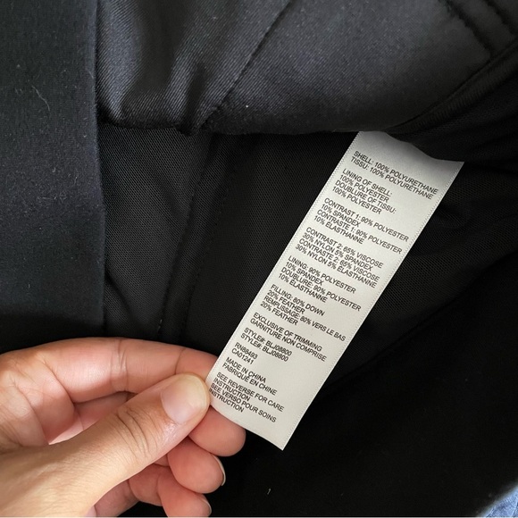 Blanc Noir Freestyle Mesh Inset Puffer Coat Down Hood Vented sz M - Picture 7 of 13